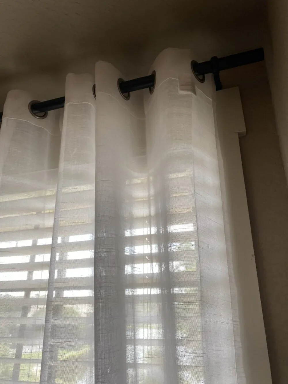 Archaeo Lichtenberg New York One White & Sheer Curtain Panel 52